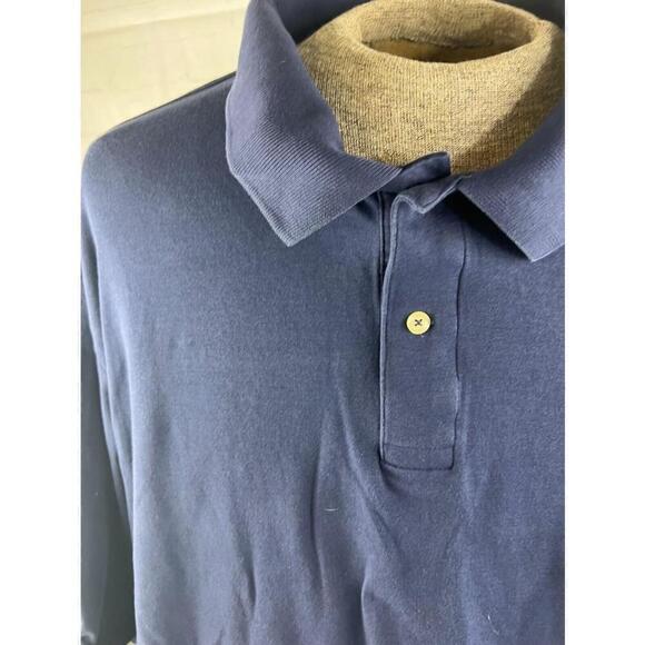 US Polo Assn Mens Big & Tall 4XL Polo Golf Shirt Navy Blue Short Sleeve Luxury - Picture 3 of 5